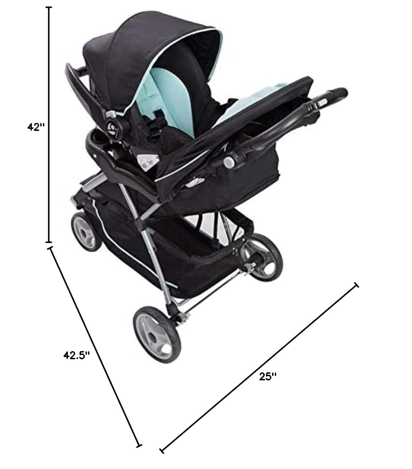 EZ Ride 35 Travel System in Doodle Dots - Ultimate Comfort & Safety for Your Little One!