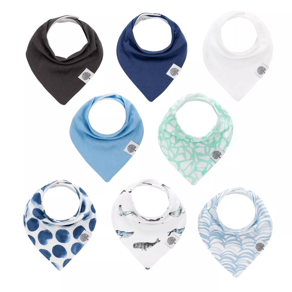 Irresistibly Stylish 8-Pack Parker Baby Co. Dune Bandana Drool Bibs for Your Little Fashionista!